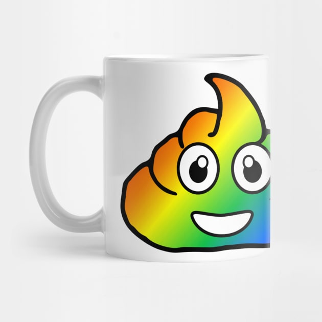 rainbow poo emoji by B0red